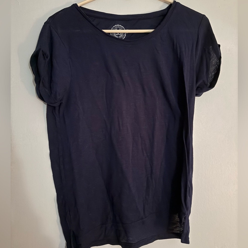 SO Dark Blue Short Sleeve Women's Tee